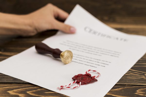 graduation diploma certificate wax seal